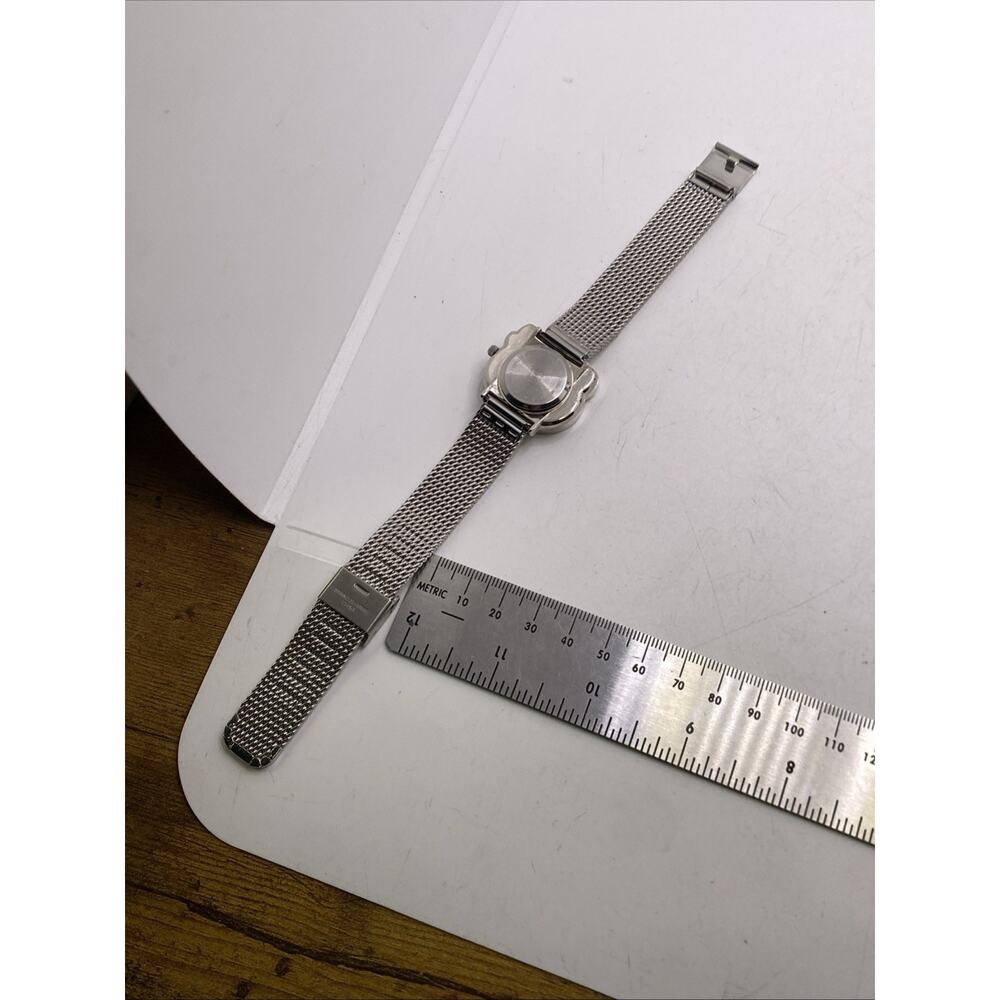 Hello Kitty Womens Silver Watch Works New Battery - Picture 6 of 6